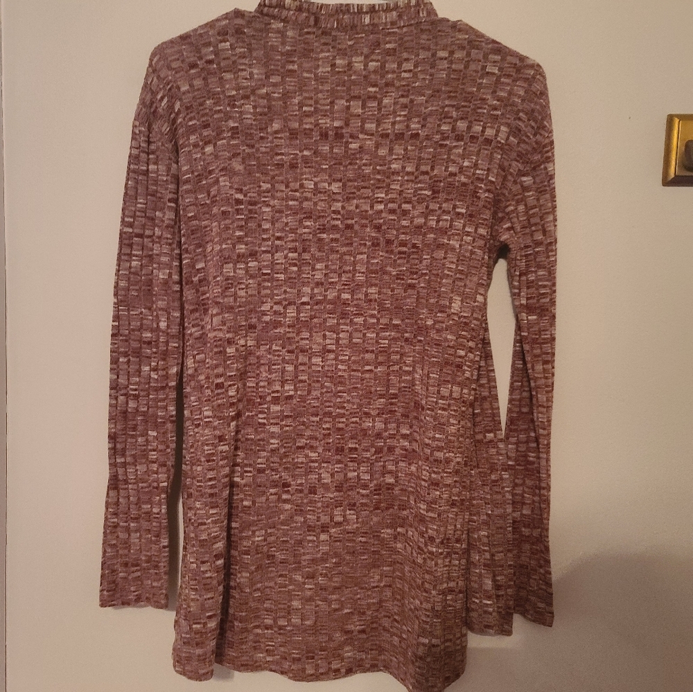 Purple cardigan